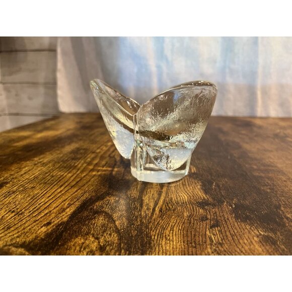 Kosta Boda Tulip Crystal Candle Holder Clear Glass Vintage Elegant Design - Picture 1 of 8